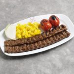خوراك كباب كوبيده ٢ سيخ