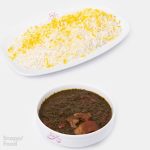 چلو خورشت قورمه سبزی