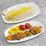 چلوجوجه زعفرانی با استخوان