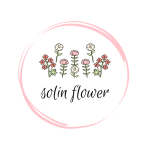 White and Pink Cute Minimalist Flower Shop Logo 150x150